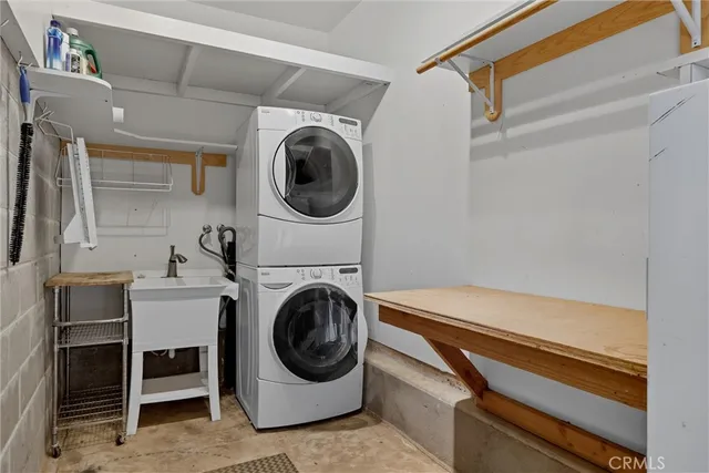 a front view of a house with a large window