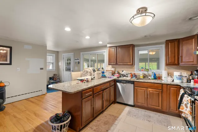 a very nice looking room with a large window