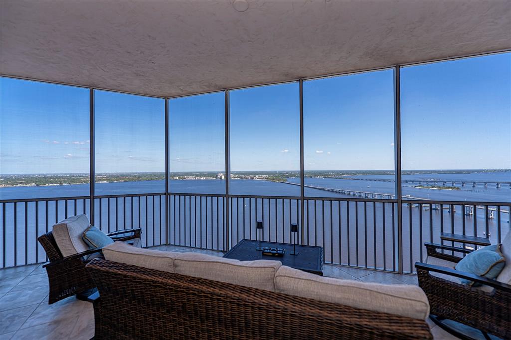 a view of a wooden deck