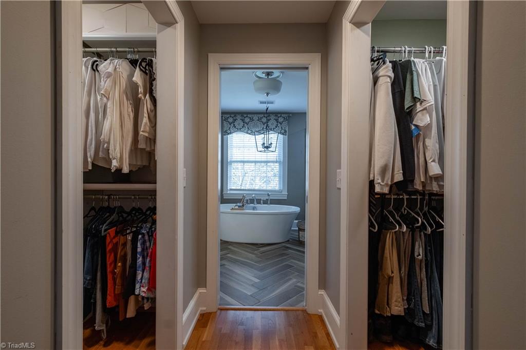 211 Dutchman Creek Road Elkin, NC 28621 - Photo 25 of 42 Two closet spaces in primary bedroom. Photos taken Oct. 2025