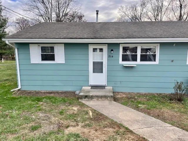 a front view of house