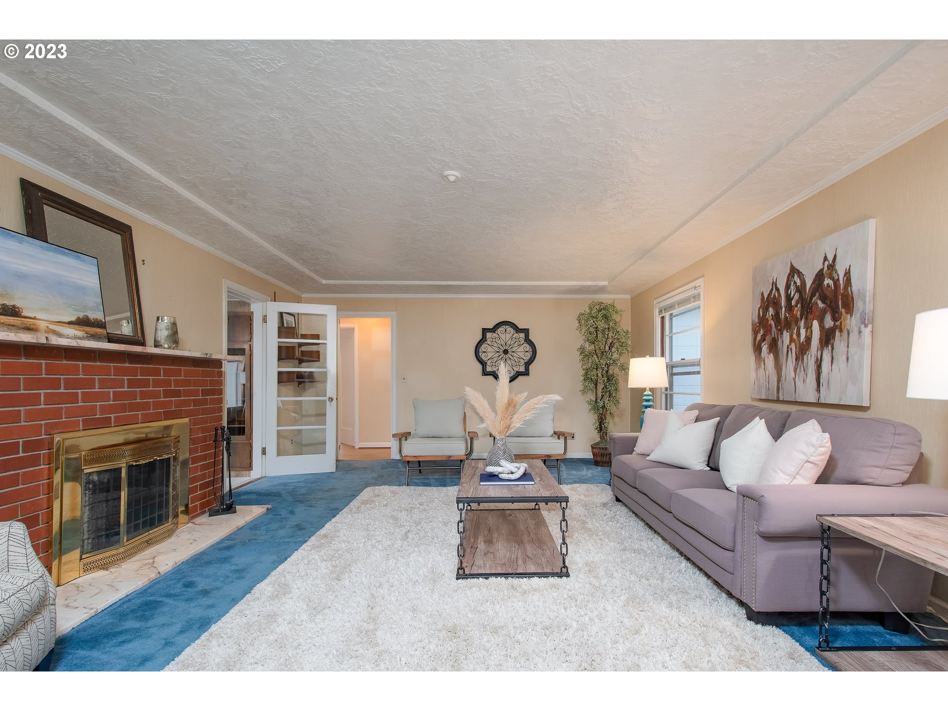 110 Northwest 12th Street Gresham, OR 97030 - Photo 6 of 43 a living room with furniture a window and a fireplace