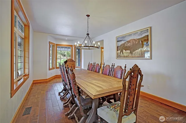 a living room with furniture and windows