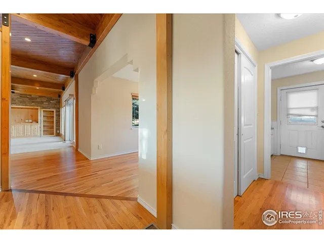 a view interior of the house and wooden floor