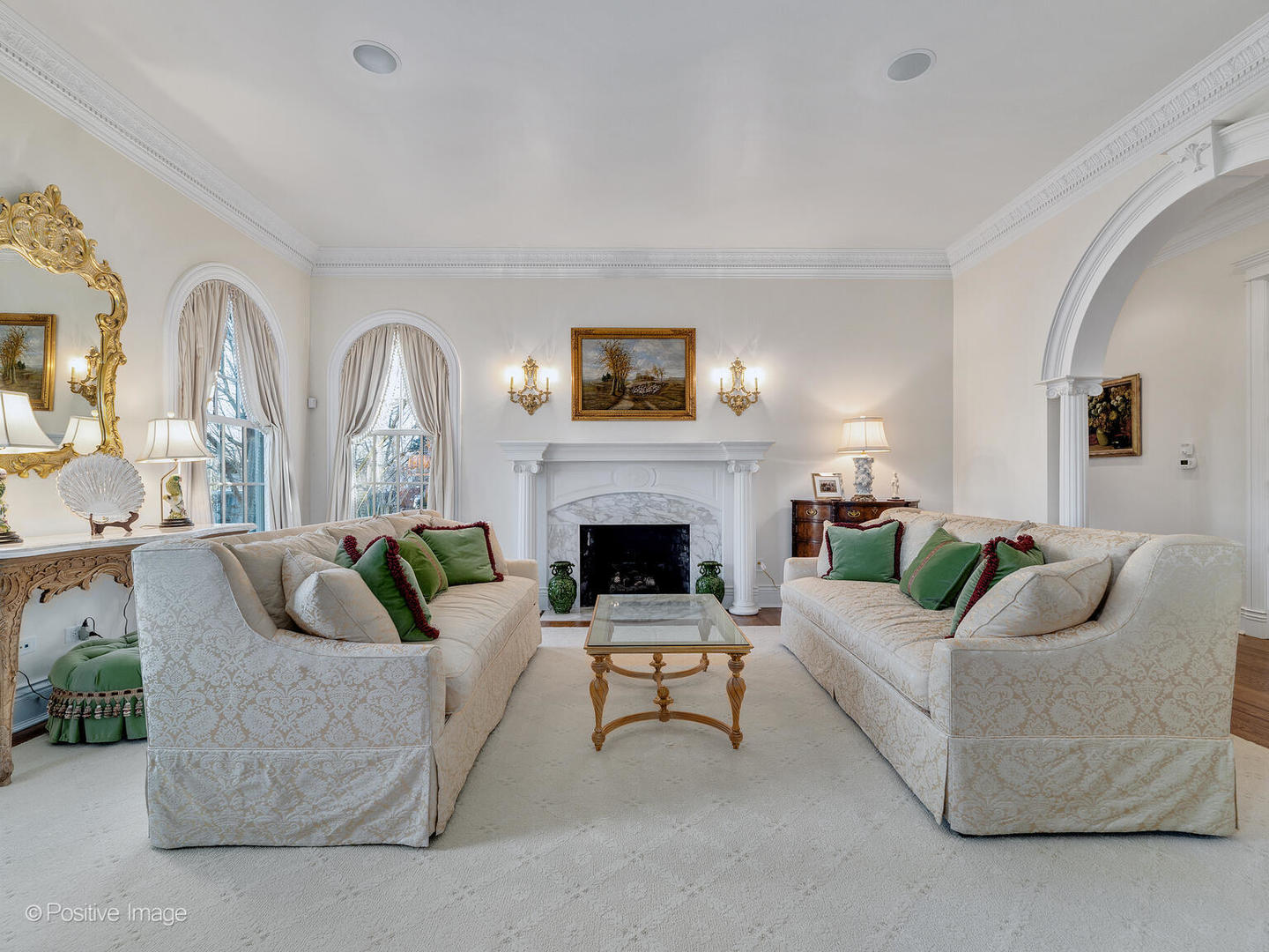 820 Taft Road Hinsdale, IL 60521 - Photo 11 of 46 a living room with furniture and a fireplace