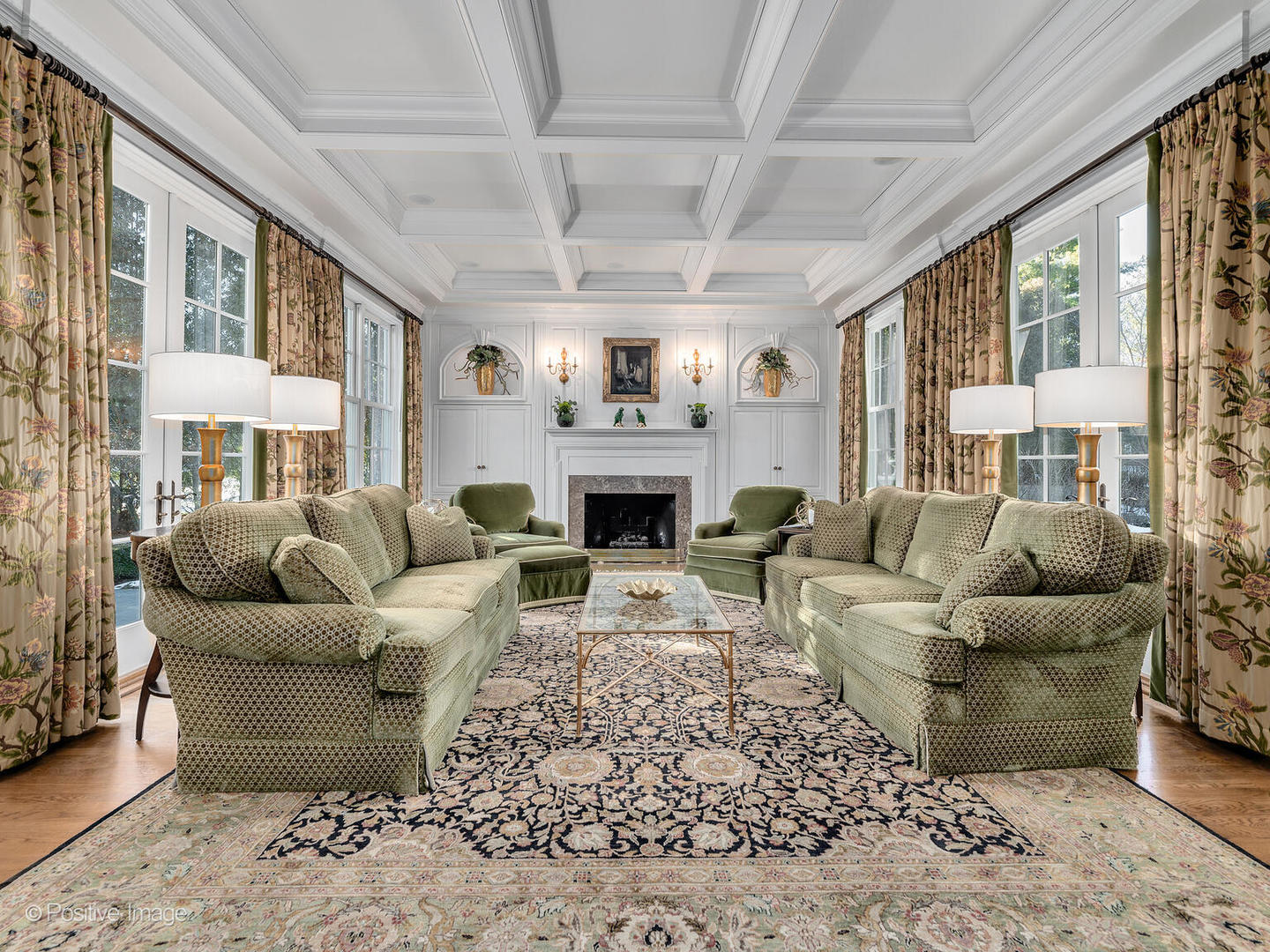 820 Taft Road Hinsdale, IL 60521 - Photo 3 of 46 a living room with furniture and a fireplace