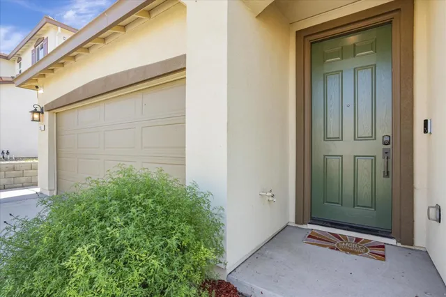 a view of front door of house