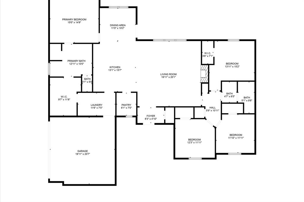 121 Treys Way Godley, TX 76044 - Photo 3 of 32 a picture of a floor plan