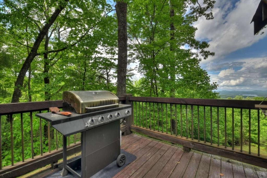 181 Ridge Circle Blue Ridge, GA 30513 - Photo 22 of 59 a view of a balcony with wooden floor