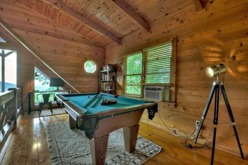 181 Ridge Circle Blue Ridge, GA 30513 - Photo 32 of 59 a room with pool table and windows