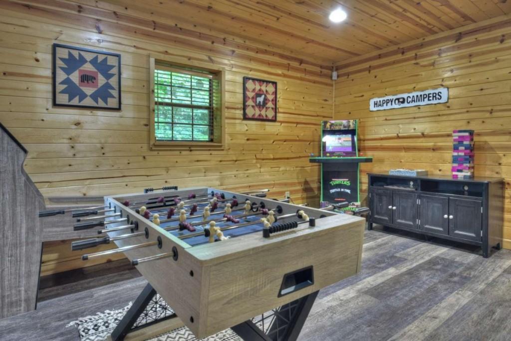 181 Ridge Circle Blue Ridge, GA 30513 - Photo 41 of 59 a room with stainless steel appliances granite countertop a stove and a wooden cabinets