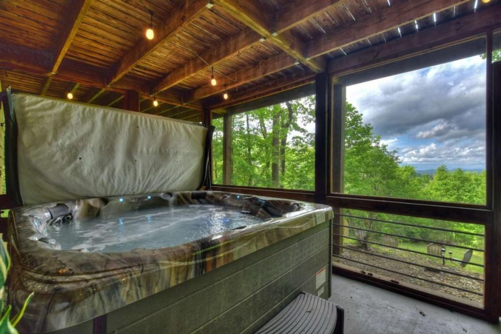 181 Ridge Circle Blue Ridge, GA 30513 - Photo 49 of 59 a view of sitting space in the backyard