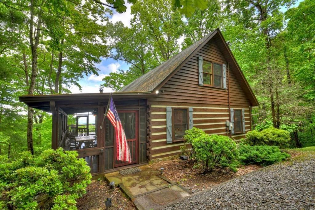 181 Ridge Circle Blue Ridge, GA 30513 - Photo 5 of 59 a view of a small house with roof and plants