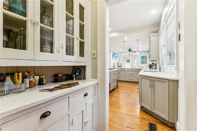 a view of living room with furniture and flat screen tv