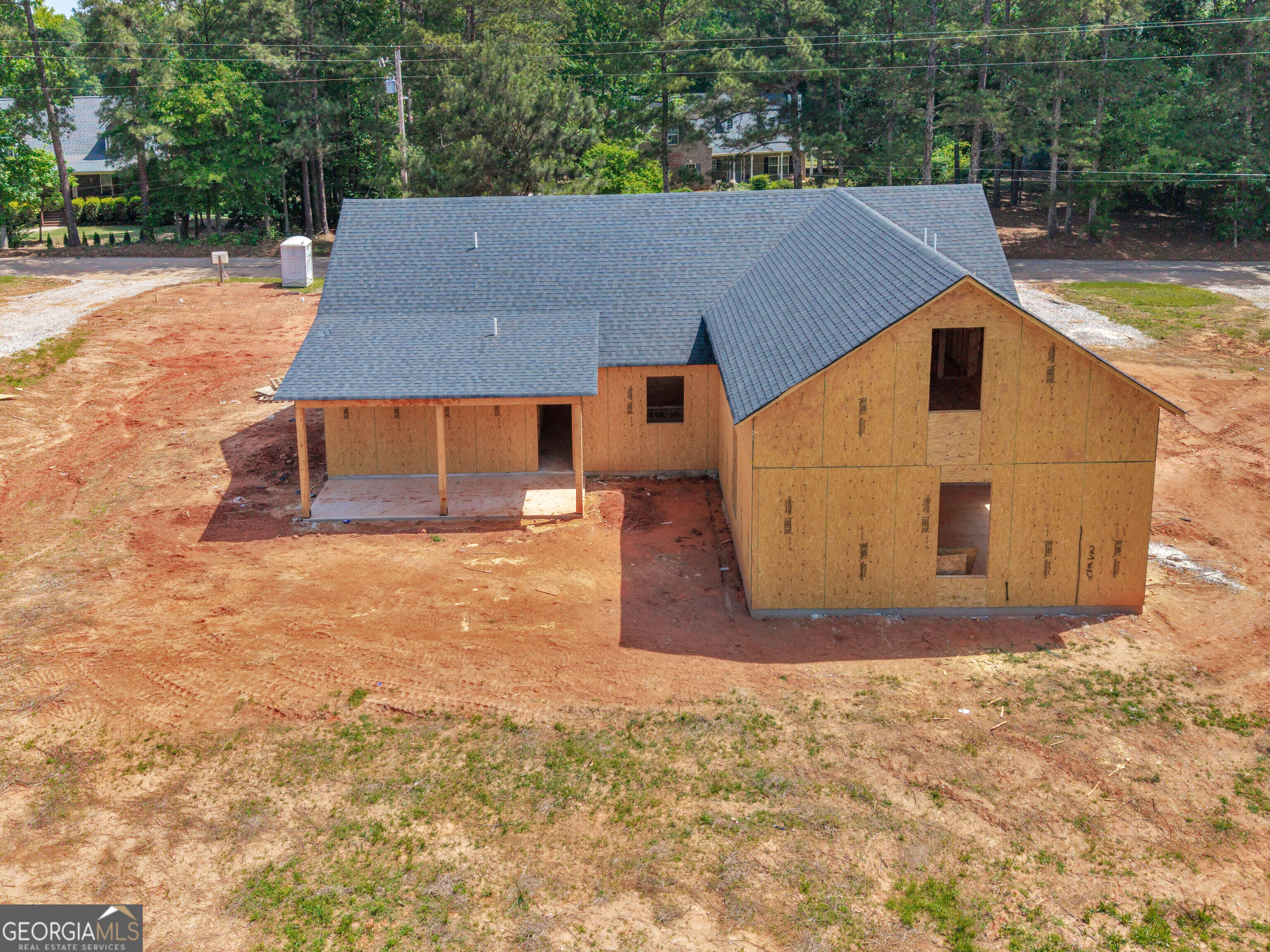160 Loyd Road Mansfield, GA 30056 - Photo 8 of 53 an aerial view of a house with a yard