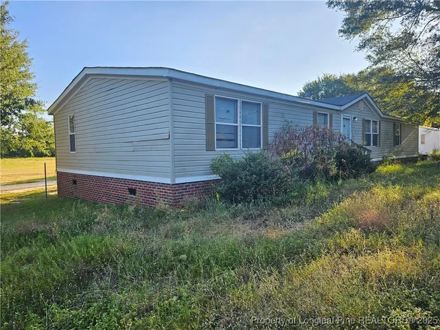 a backyard of a house