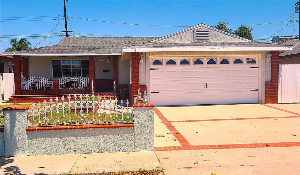 a front view of a house
