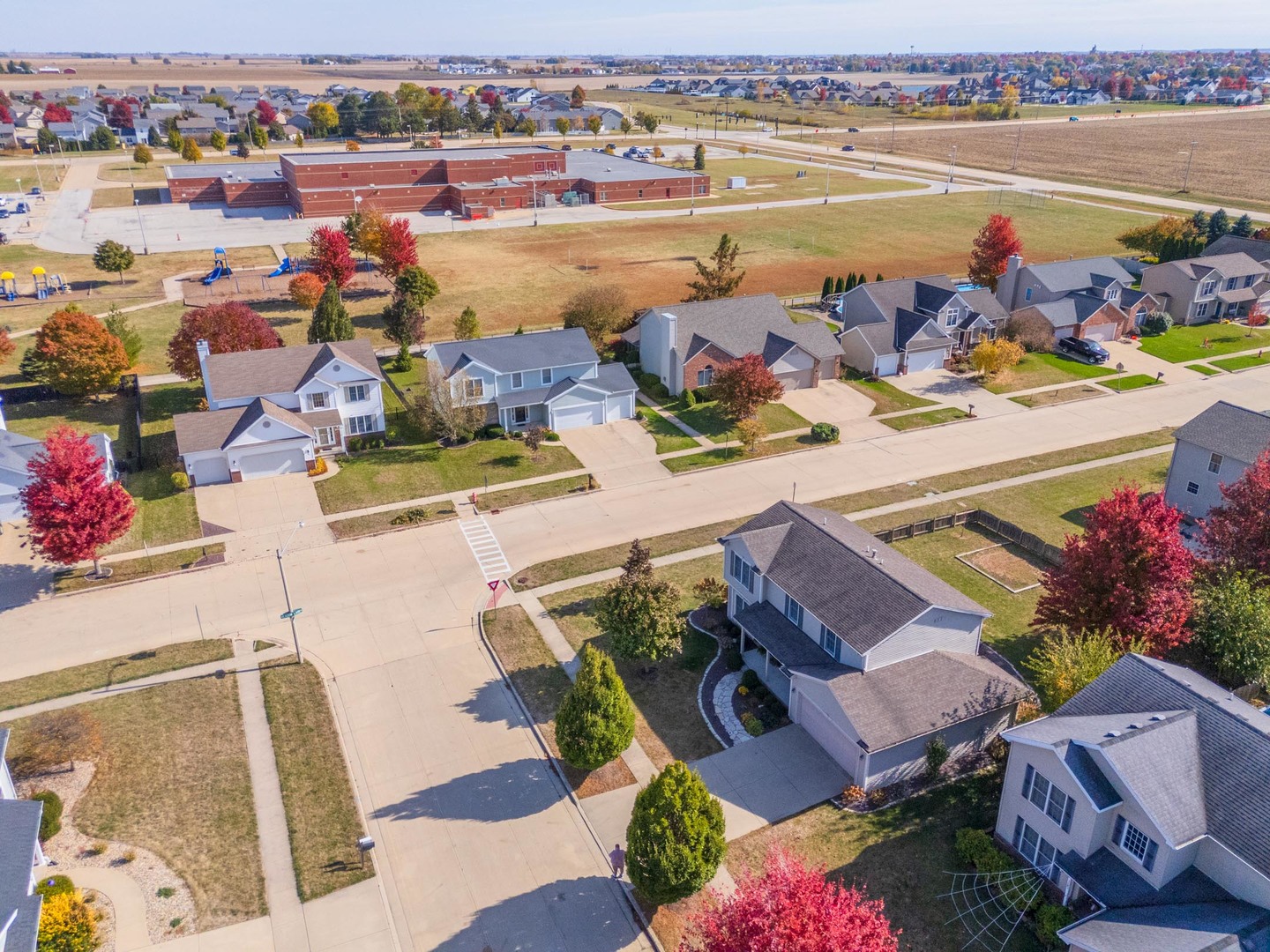 3291 Marimarsh Lane Normal, IL 61761 - Photo 11 of 55 an aerial view of a house with a ocean view
