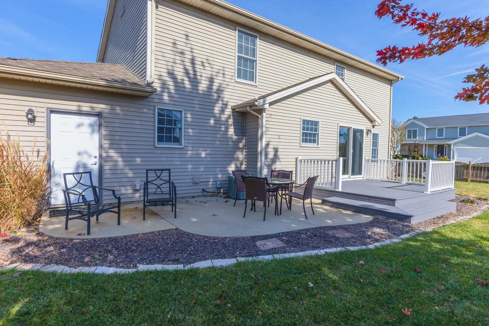 3291 Marimarsh Lane Normal, IL 61761 - Photo 51 of 55 a view of a house with a backyard and chairs