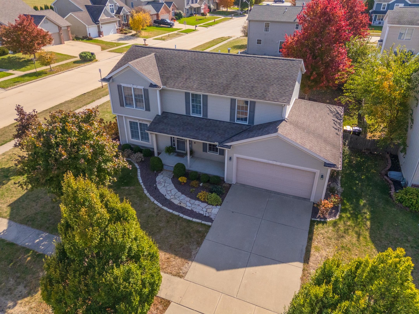 3291 Marimarsh Lane Normal, IL 61761 - Photo 8 of 55 an aerial view of a house