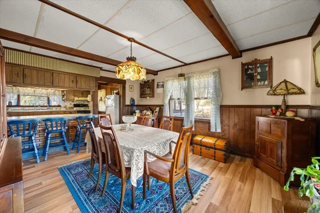 a outdoor space with chairs