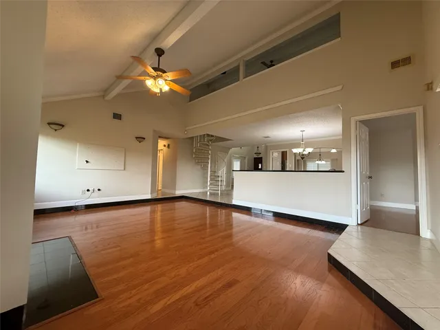 a view of an empty room