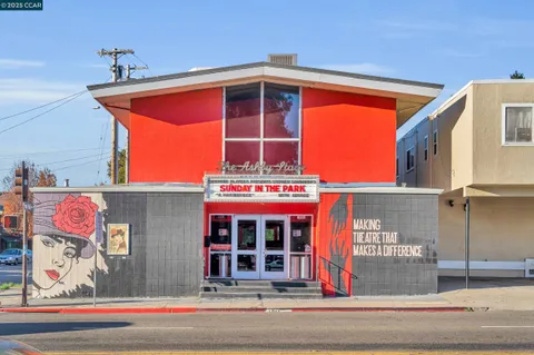 a car parked in front of a building