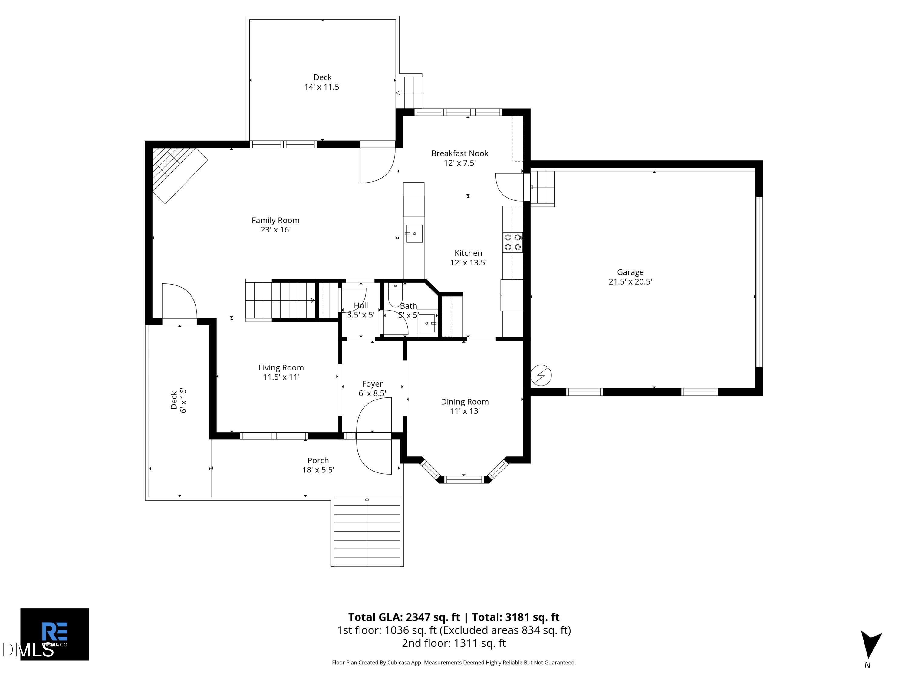 1328 Red Brick Road Garner, NC 27529 - Photo 60 of 64 1-1st_floor_1328_red_brick_road_garner_w
