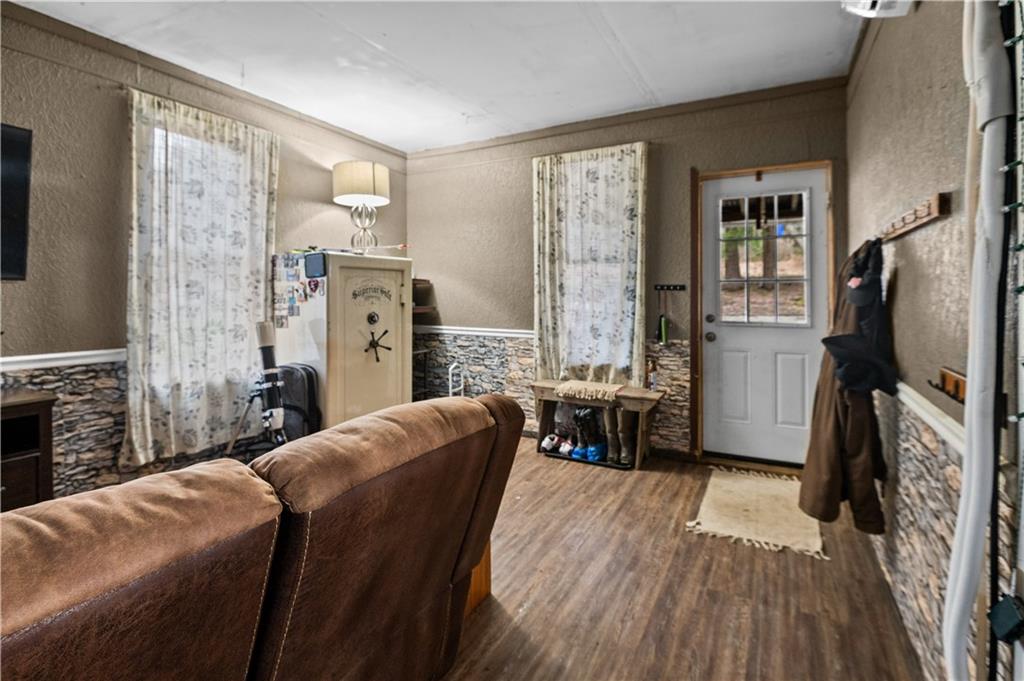 845 Mottern Road Punxsutawney, PA 15767 - Photo 37 of 40 a living room with fireplace furniture and a flat screen tv