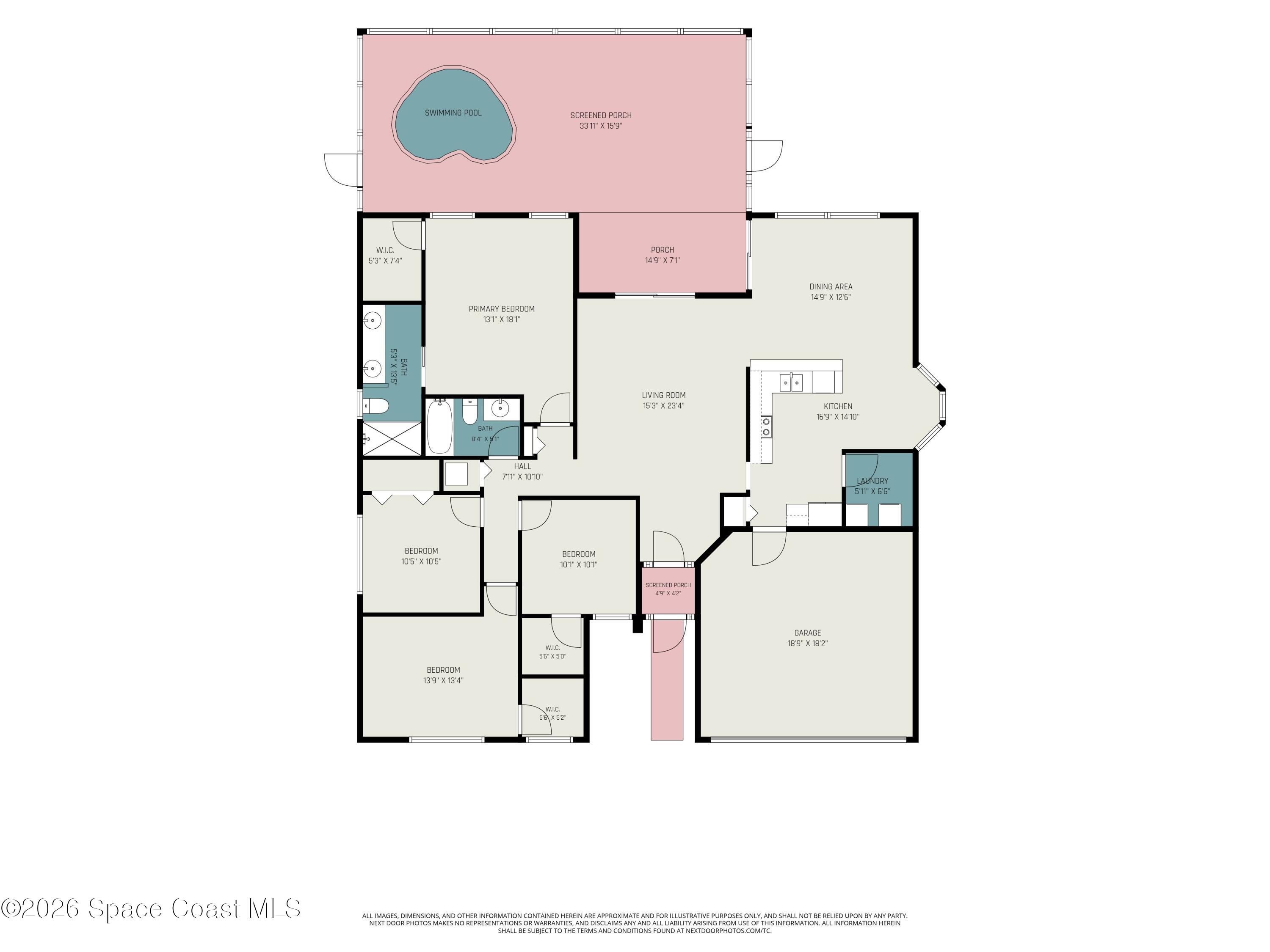 1230 Meadowbrook Road Northeast Palm Bay, FL 32905 - Photo 43 of 43 Floor Plan