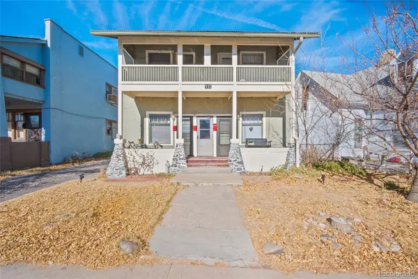 a balcony view with an outdoor space