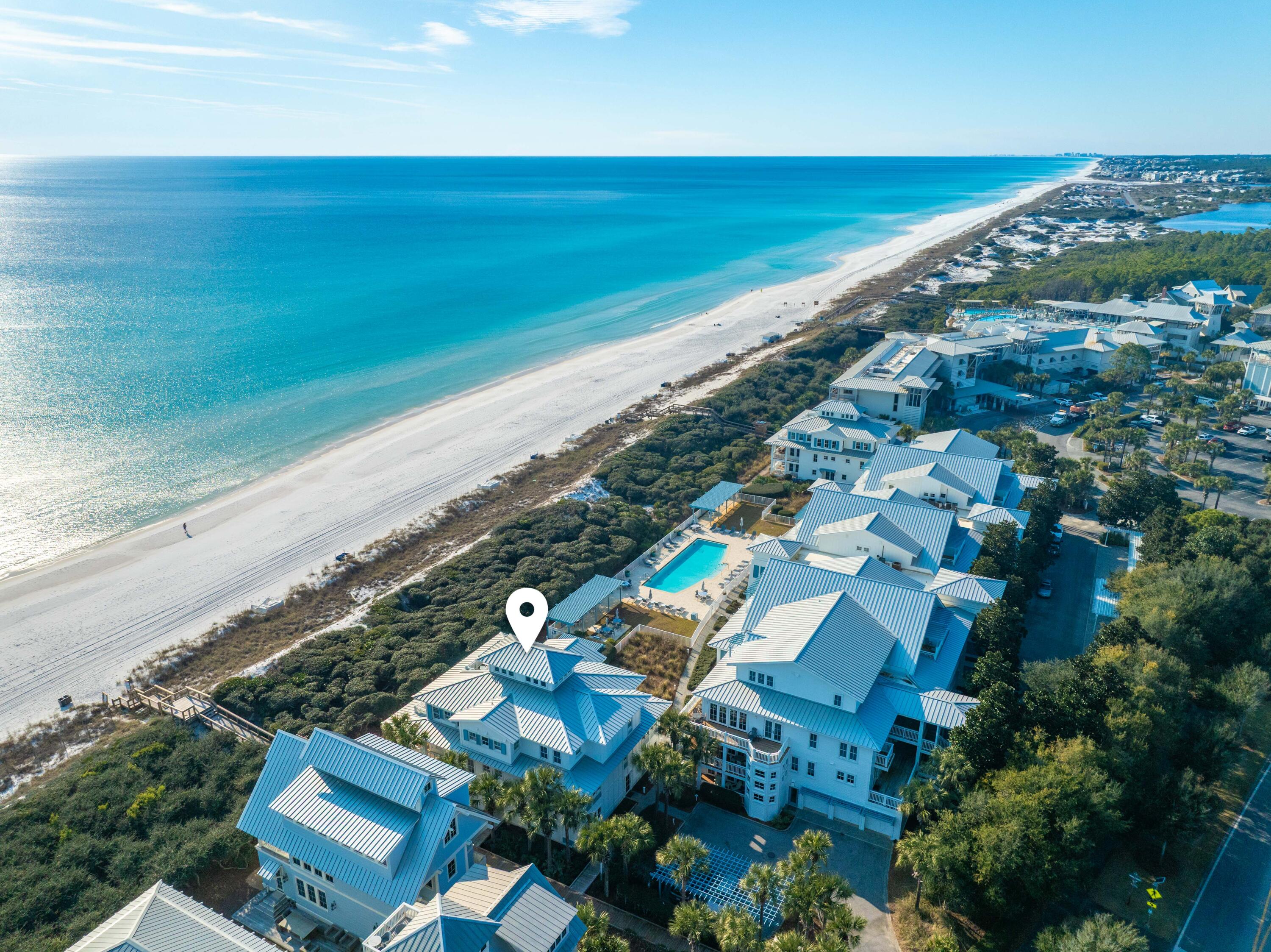 1848 East County Highway 30A, Unit 20 Santa Rosa Beach, FL 32459 - Photo 78 of 90 1848 E Hwy 30A #20 Aerial Marked-7