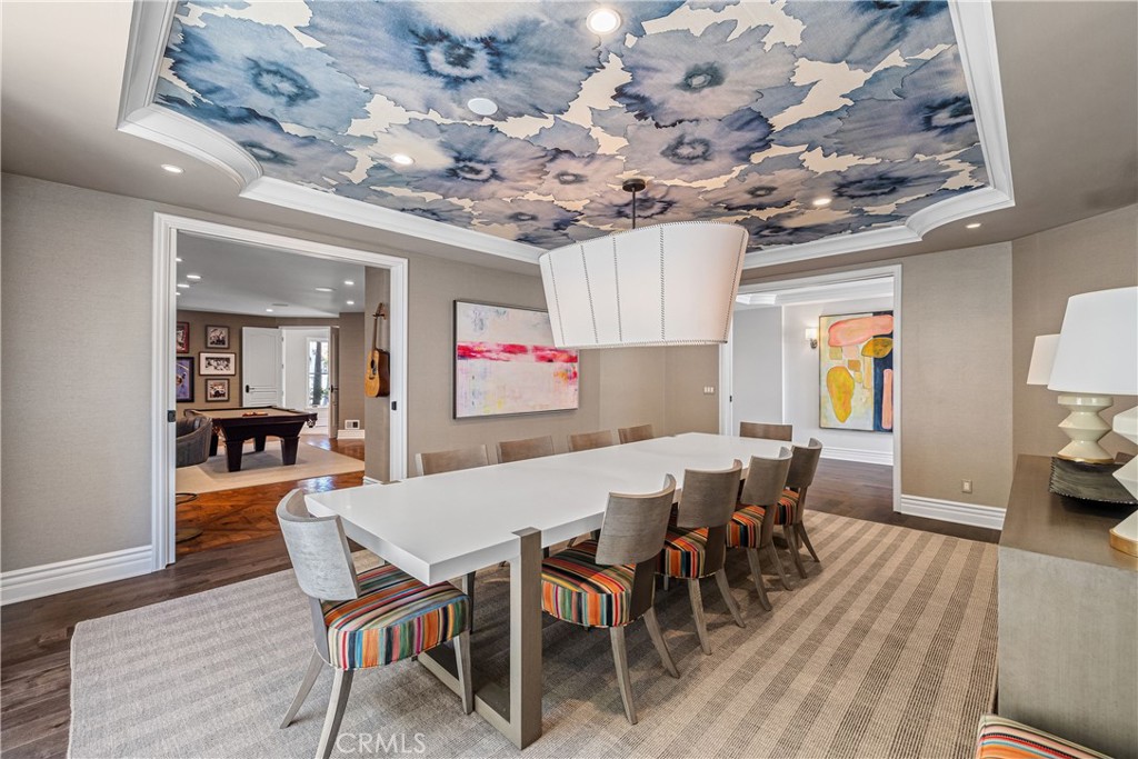 1240 5th Street Manhattan Beach, CA 90266 - Photo 20 of 68 a view of a dining room with furniture and wooden floor