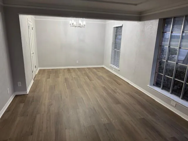 a view of wooden floor
