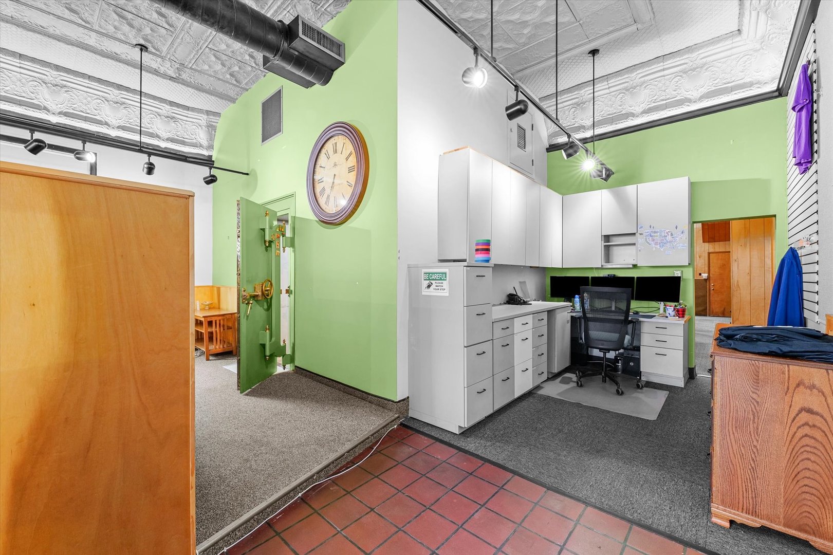 101 East Sangamon Avenue Rantoul, IL 61866 - Photo 9 of 26 a view of a hallway with washer and dryer