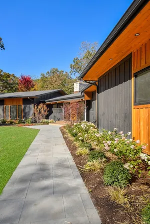a front view of house with yard