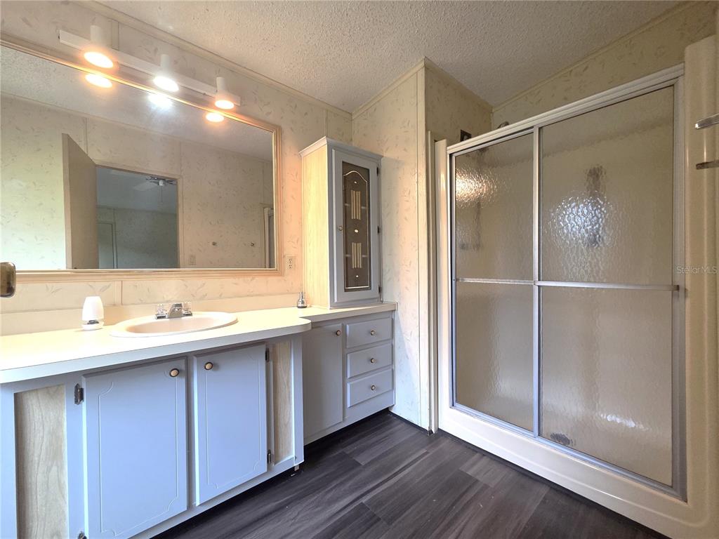 14822 Dilbeck Drive Spring Hill, FL 34610 - Photo 17 of 40 a bathroom with a sink and a mirror