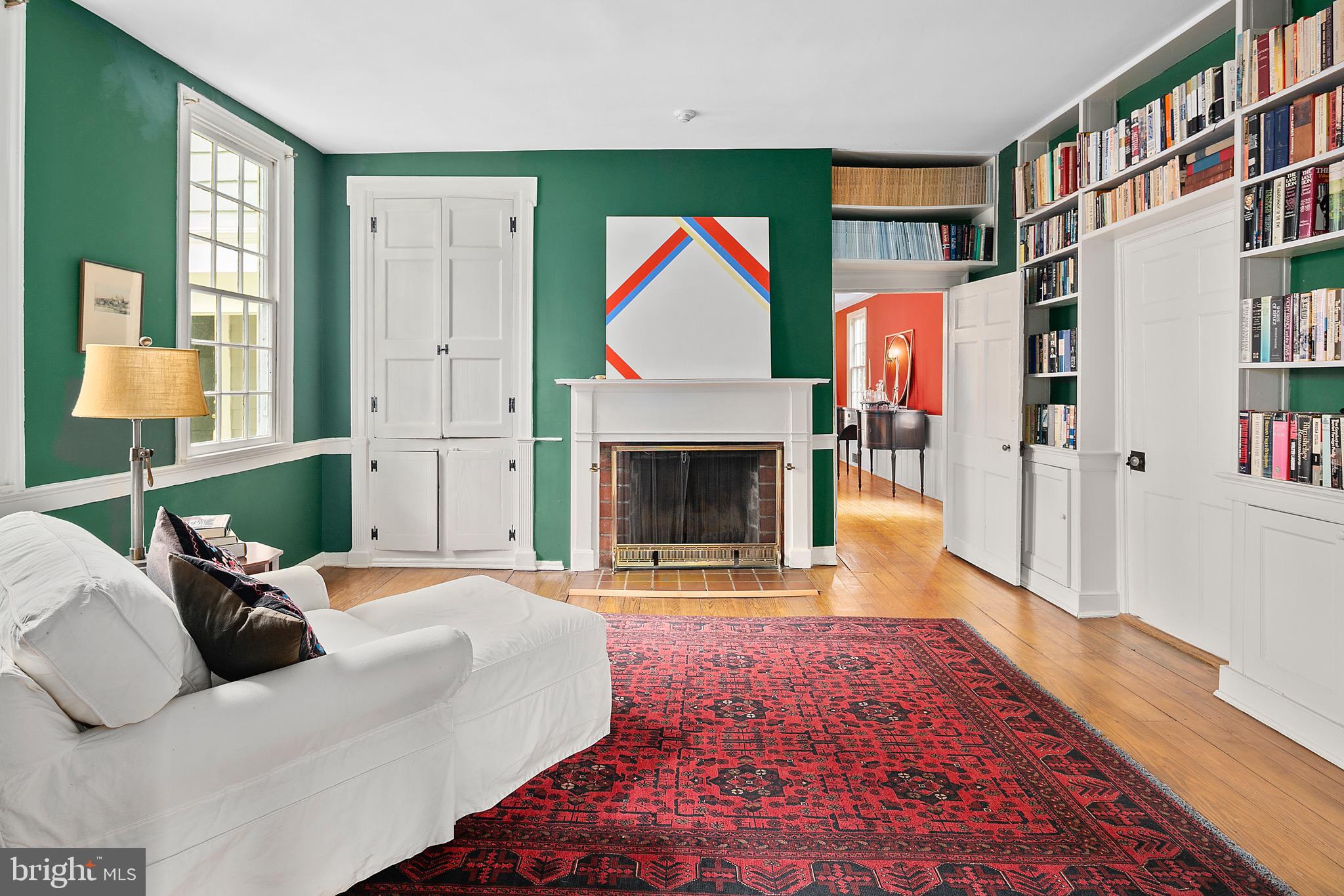1213 Towlston Road McLean, VA 22102 - Photo 24 of 50 Library with built-ins, original cabinetry, fp