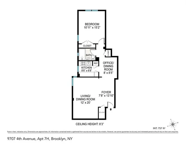 $400,000 | 9707 4th Avenue, Unit 7H | Bay Ridge