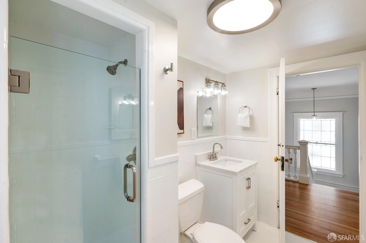 1616 Adeline Drive Burlingame, CA 94010 - Photo 34 of 67 a bathroom with a sink toilet and shower