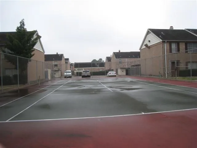 a view of street with large building