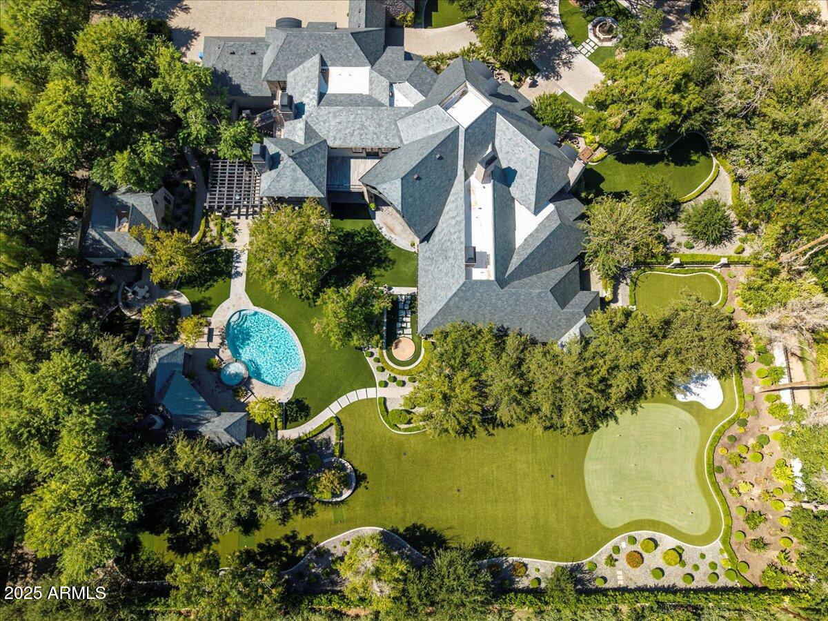 2205 East Colter Street Phoenix, AZ 85016 - Photo 52 of 59 an aerial view of a house with yard swimming pool and outdoor seating
