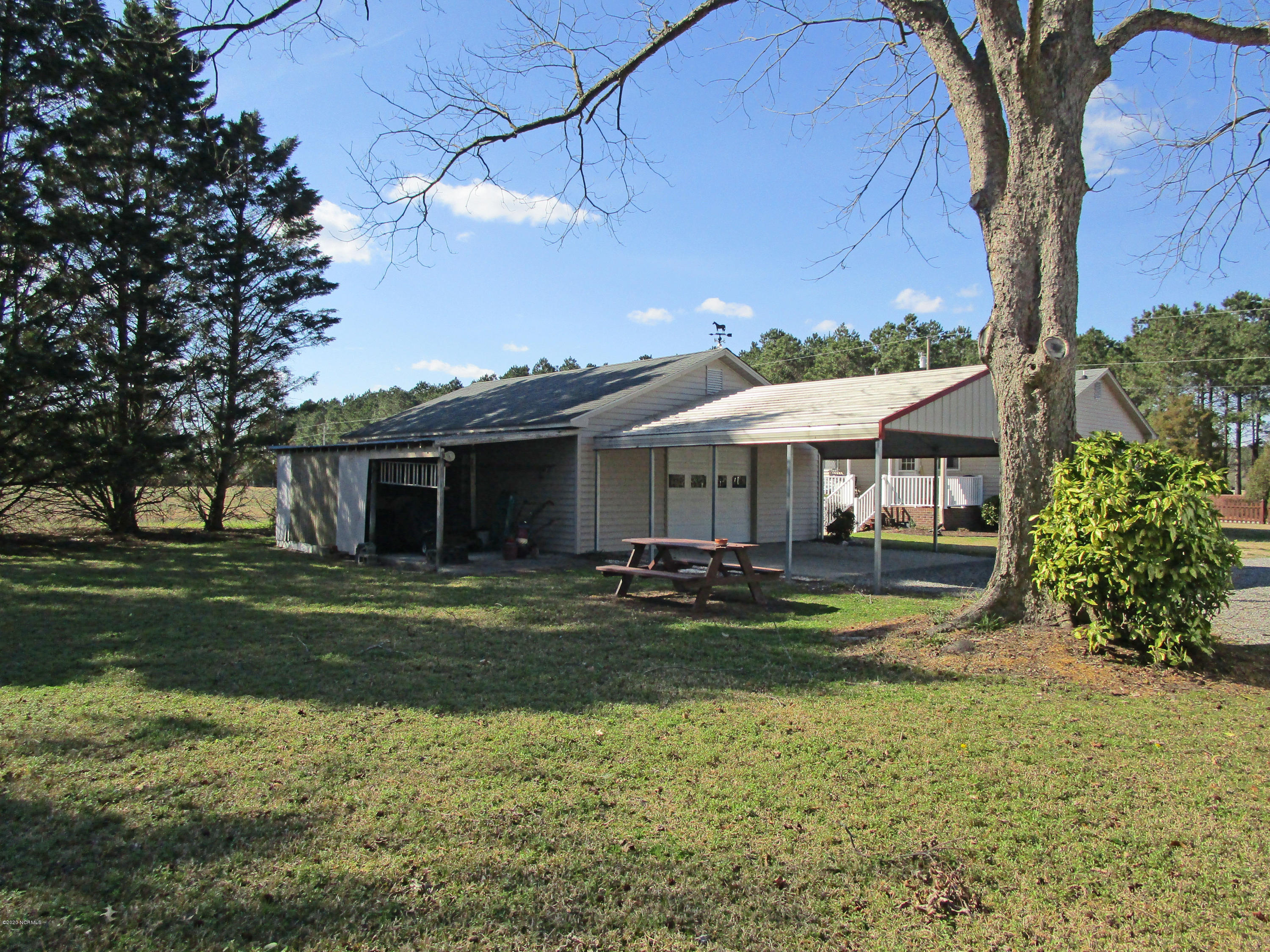 3854 Mobleys Bridge Road Grimesland, NC 27837 - Photo 9 of 15 Double Carport plus Huge Workshop