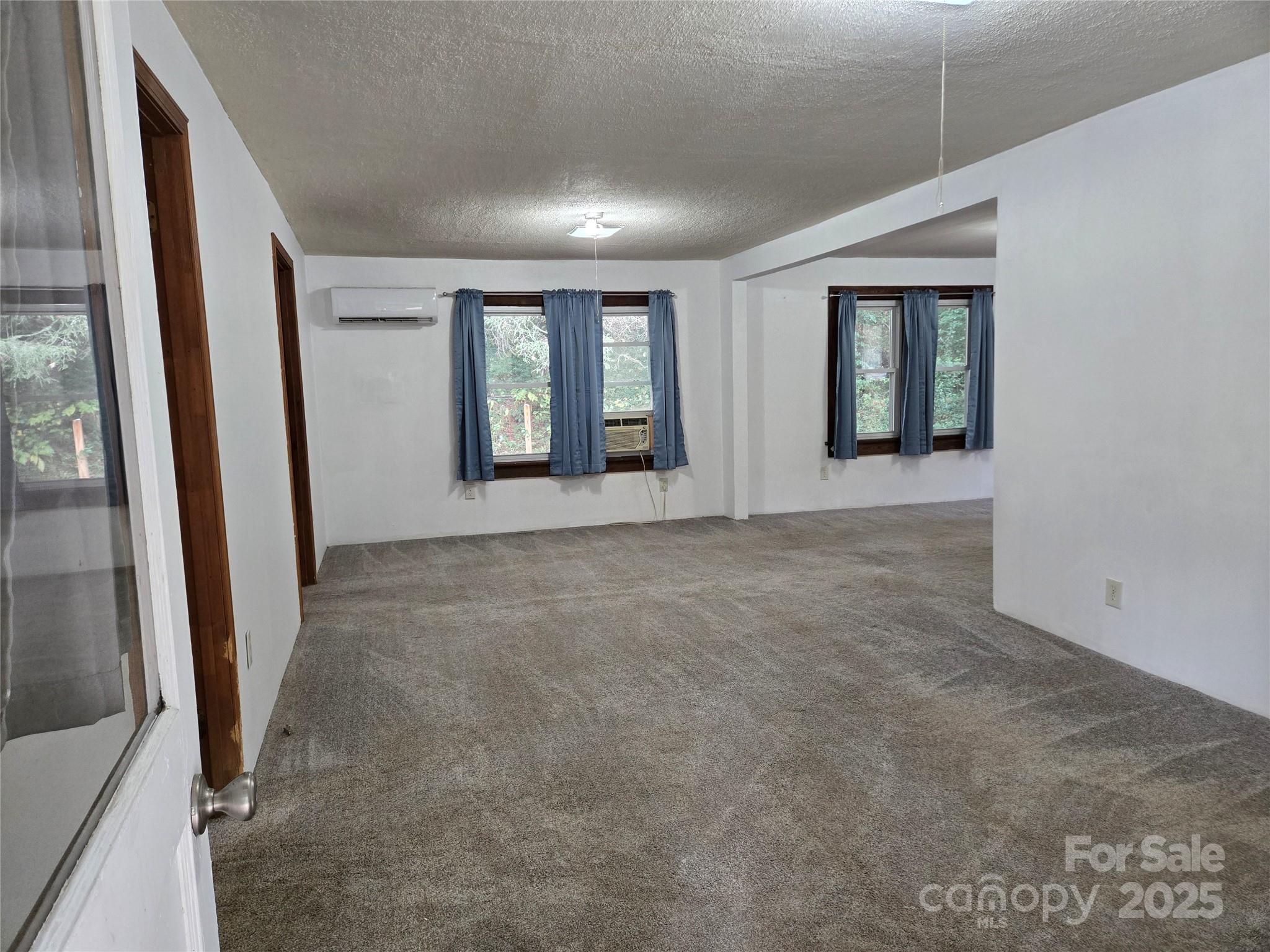 148 Huffman Road Clyde, NC 28721 - Photo 8 of 46 a view of an empty room with window and fireplace