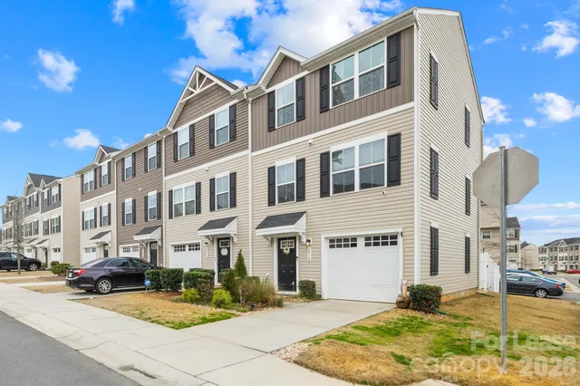 a view of a building with a street
