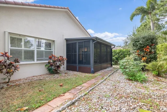 a view of a swimming pool with an ocean view