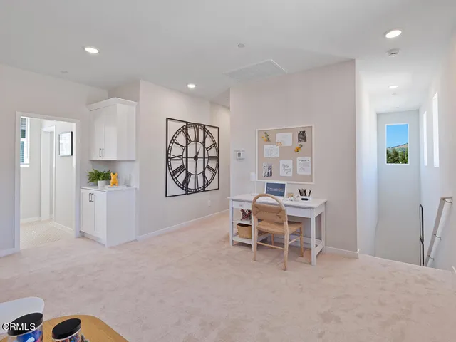 a room with furniture and a table