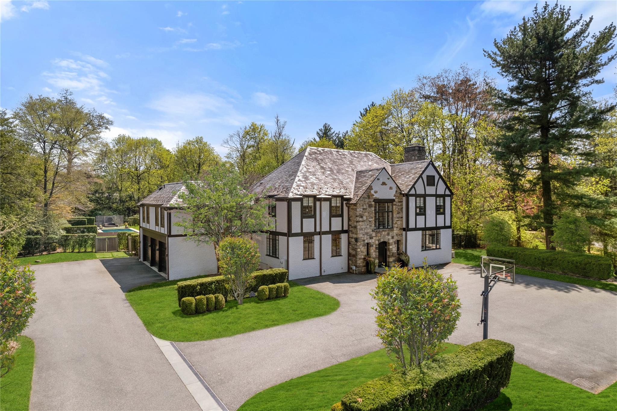 Fully expanded and renovated Tudor in the Estates area of Scarsdale