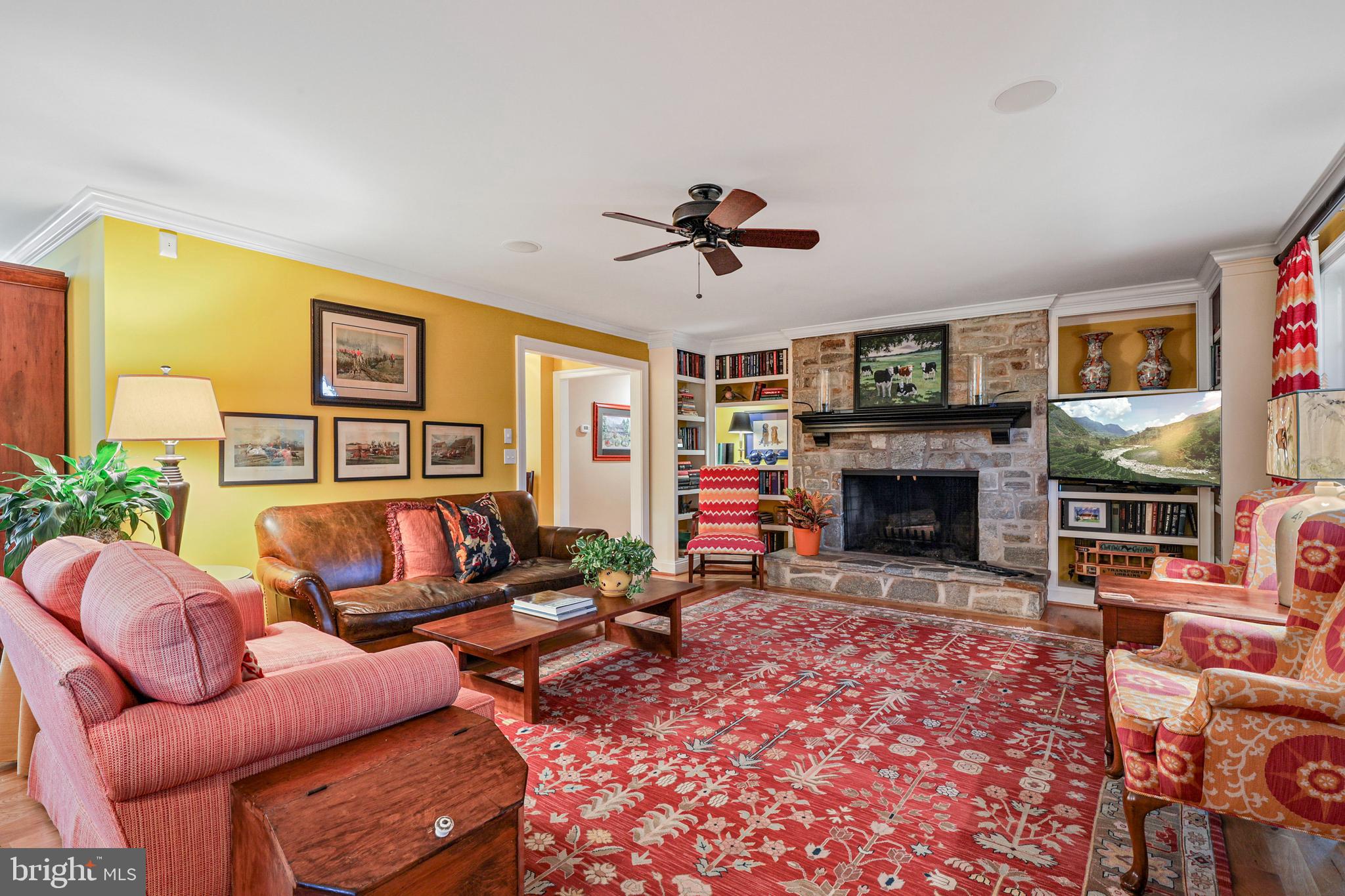 2214 Forest Ridge Road Lutherville-Timonium, MD 21093 - Photo 12 of 58 BUILT-INS AND STONE FIREPLACE