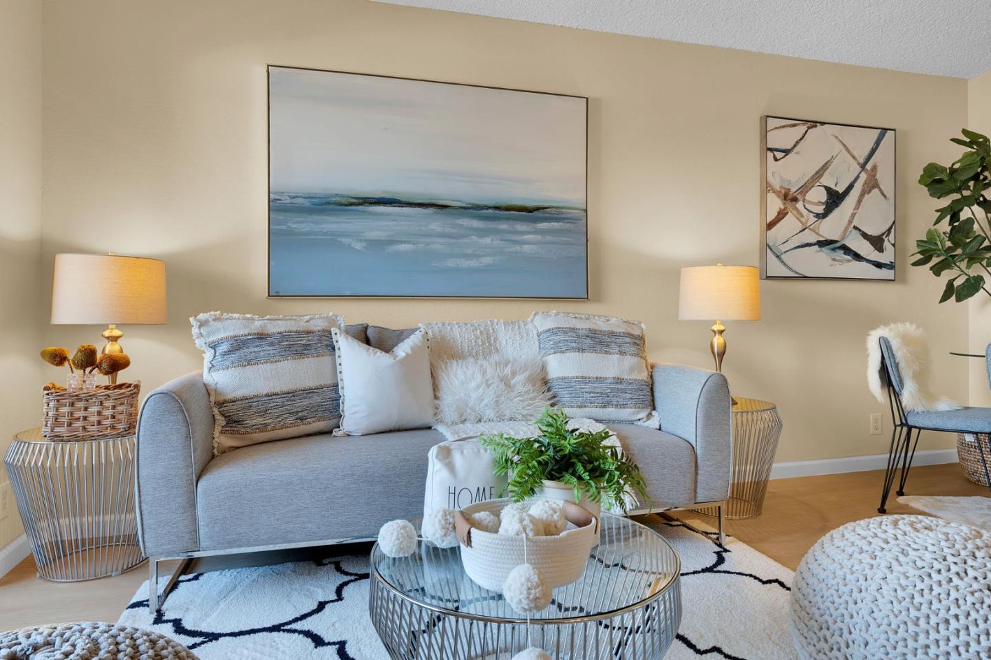 244 Stonegate Circle San Jose, CA 95110 - Photo 4 of 38 a living room with furniture and a potted plant